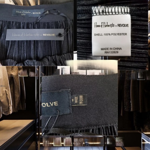 House of Harlow 1960 x REVOLVE Flint Pleated Mini Skirt in Rose Gold Sz M^ - Picture 4 of 4